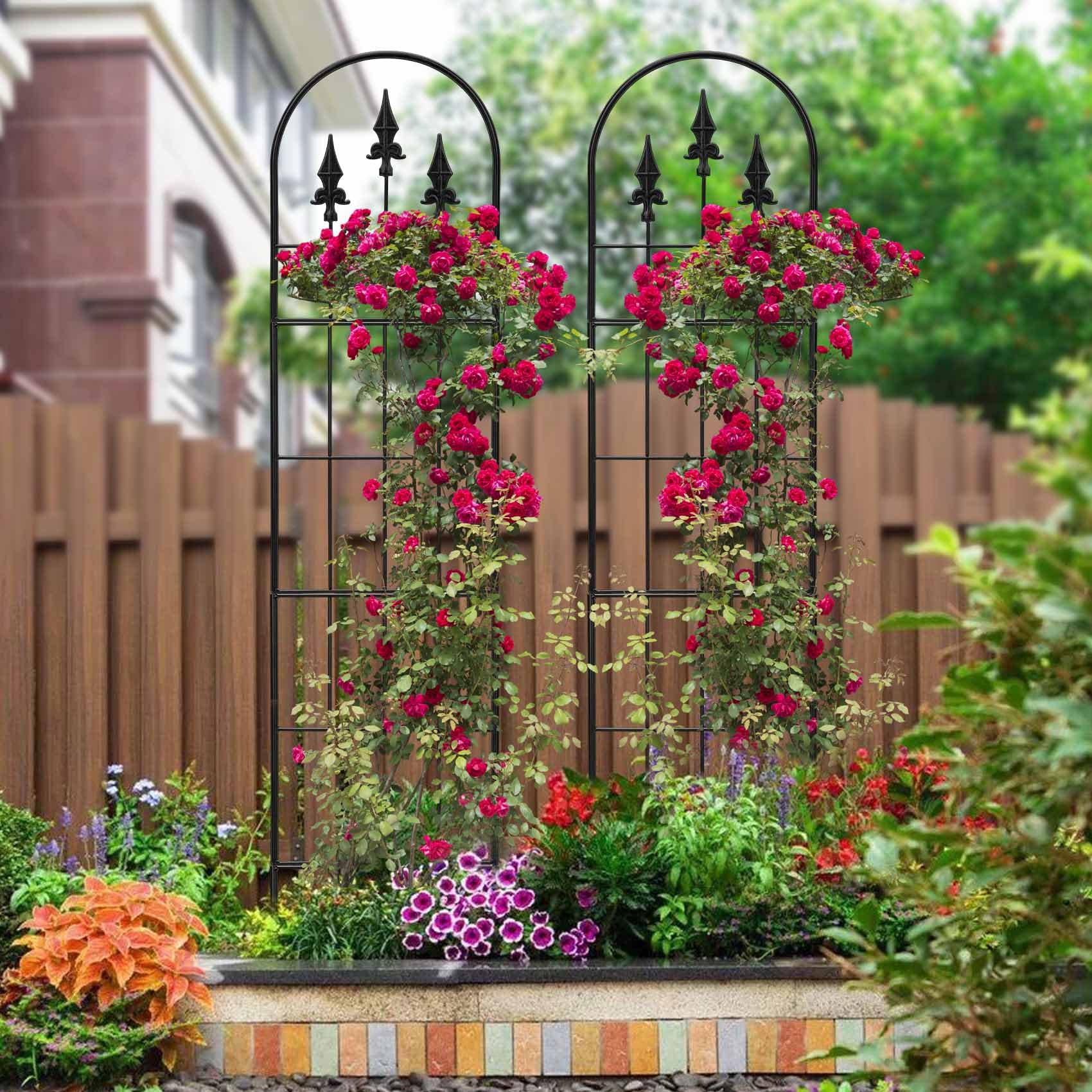 LATIHUUM two-pack outdoor trellises provide flexible layout options
