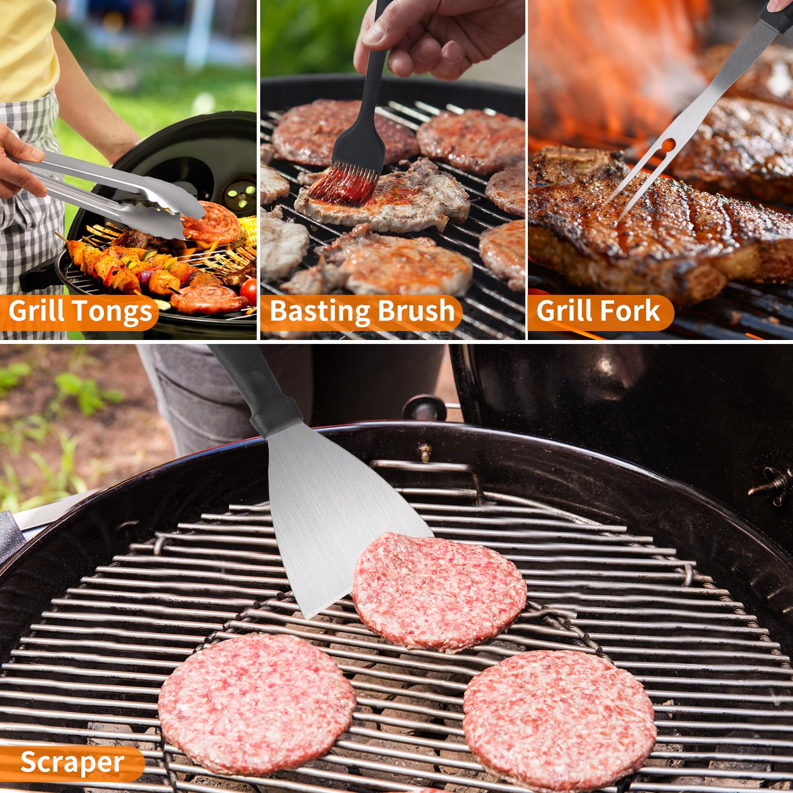 Latiret basting cover concentrates heat for faster, mess-free outdoor cooking