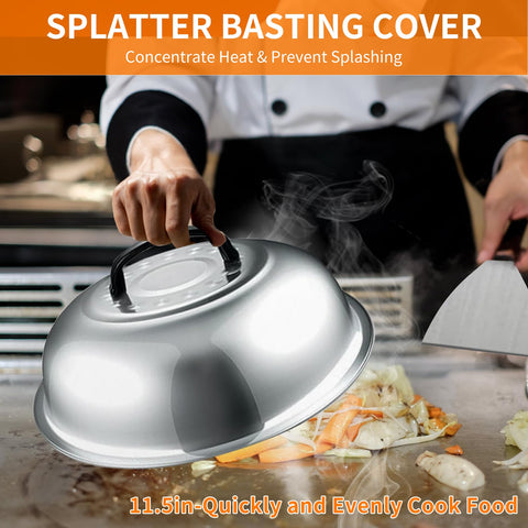 Latiret tongs and spatula set ready for quick flipping and serving