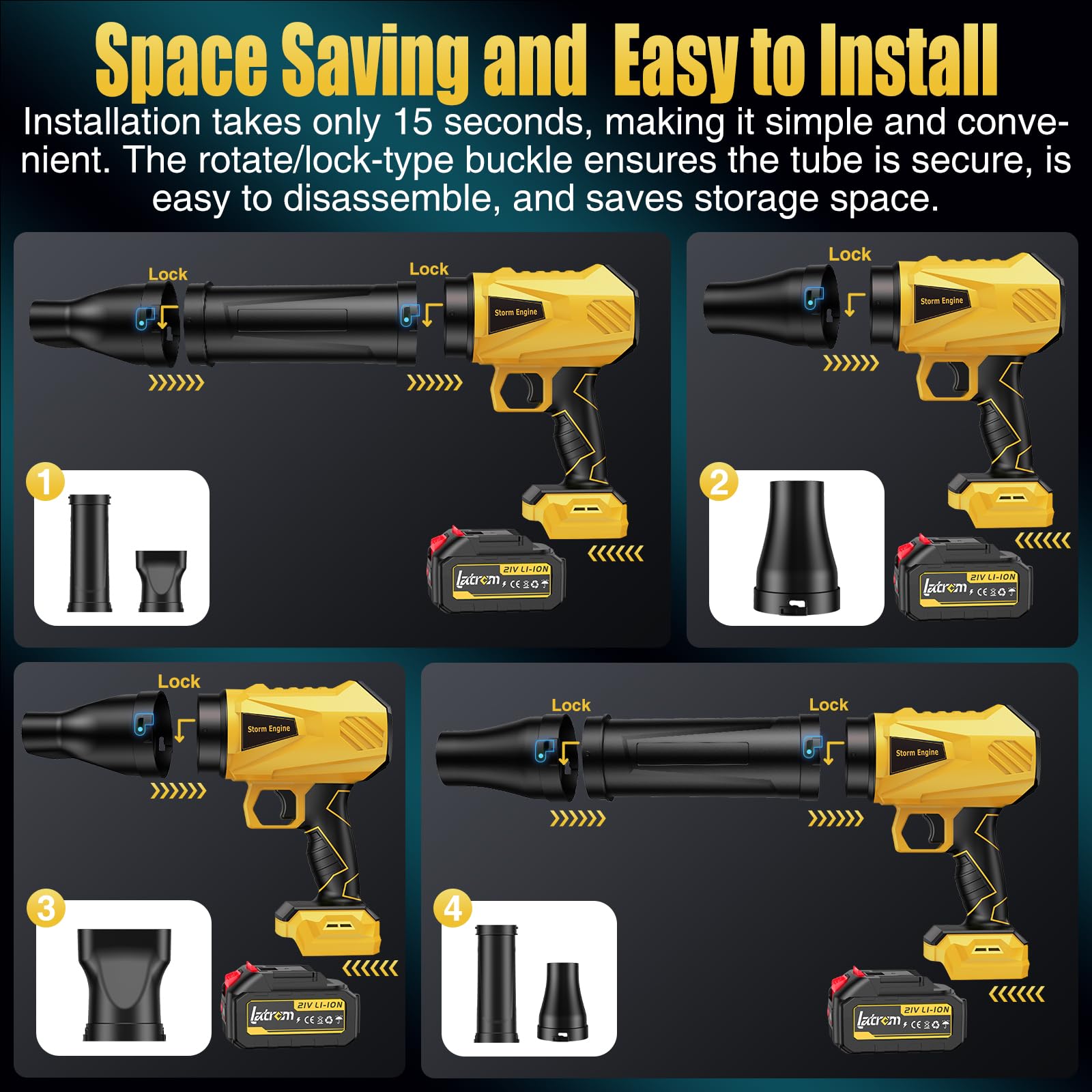 Latrcm car drying function dries your vehicle efficiently after washing.