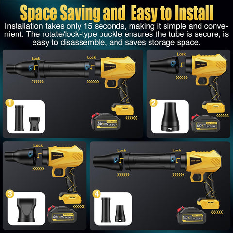 Latrcm car drying function dries your vehicle efficiently after washing.