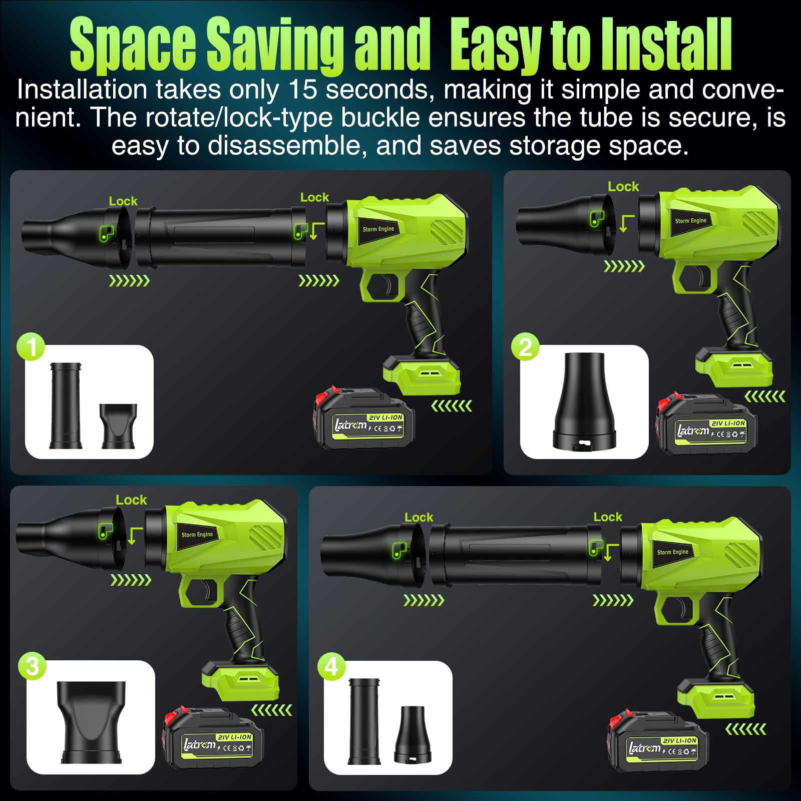 Latrcm ultra-lightweight handheld design for easy one-handed use.