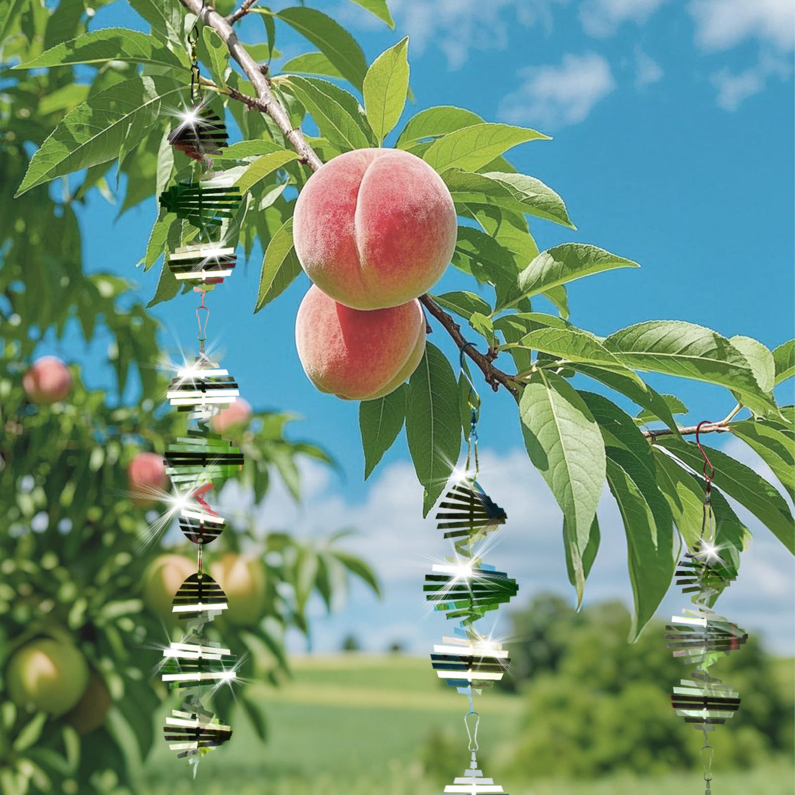 LATTHANT 3D wind spinner outdoor decor adds motion while repelling birds from patios