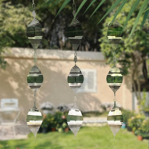 LATTHANT rotating wind spinner system works with breeze to cover more angles