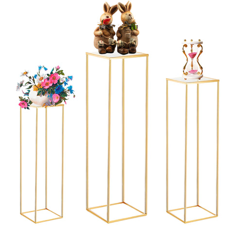 Latywen cylinder pedestal stand 15.75 inches for stylish vase displays.