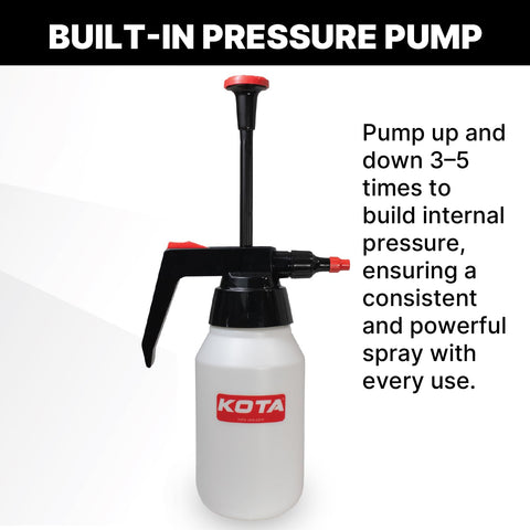 LAUCO Kota adjustable spray pattern switches from mist to direct stream easily.