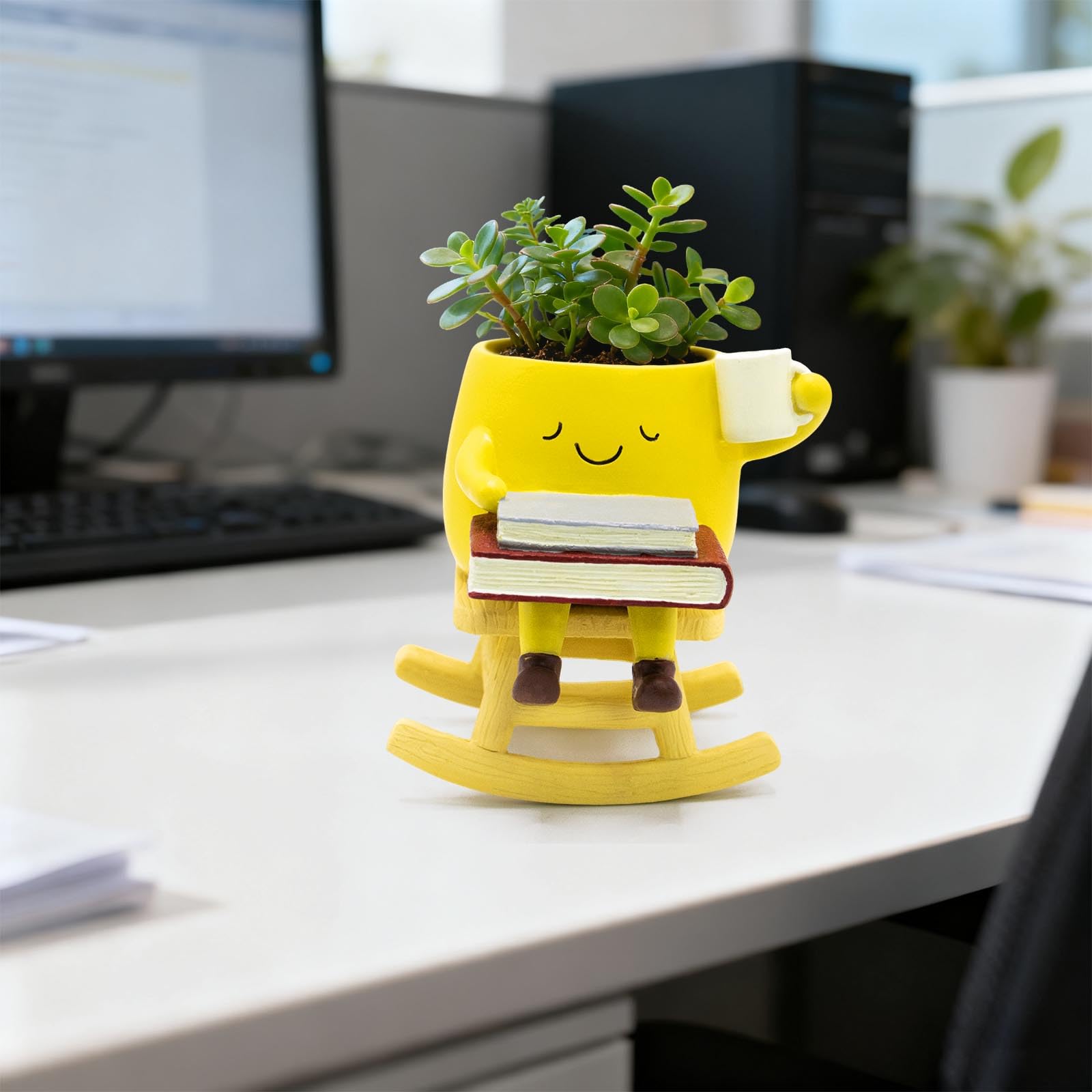 LAUGOKOBE indoor-outdoor decor planter brightens any space.