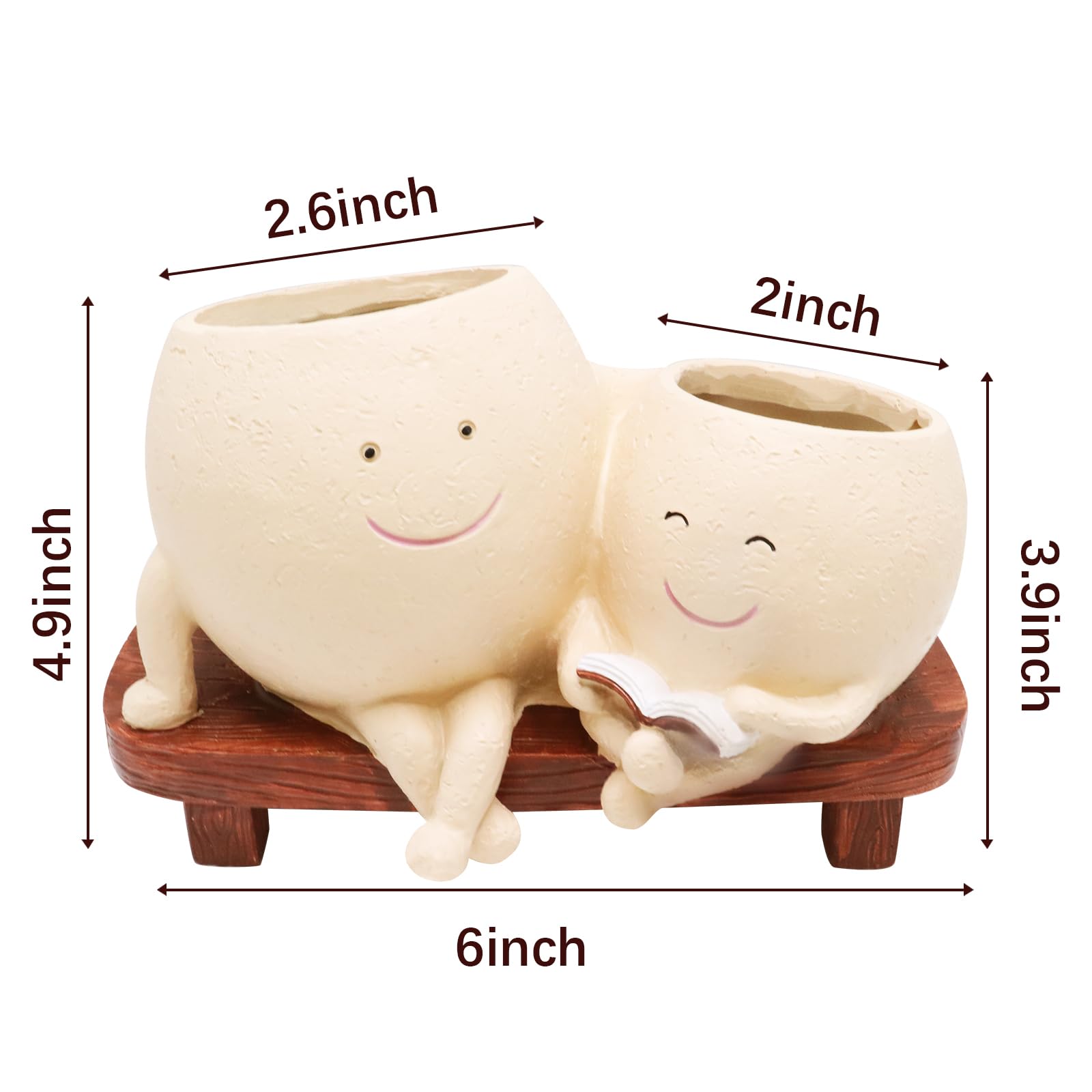 LAUGOKOBE Planter with drainage hole supports healthy watering for succulents.