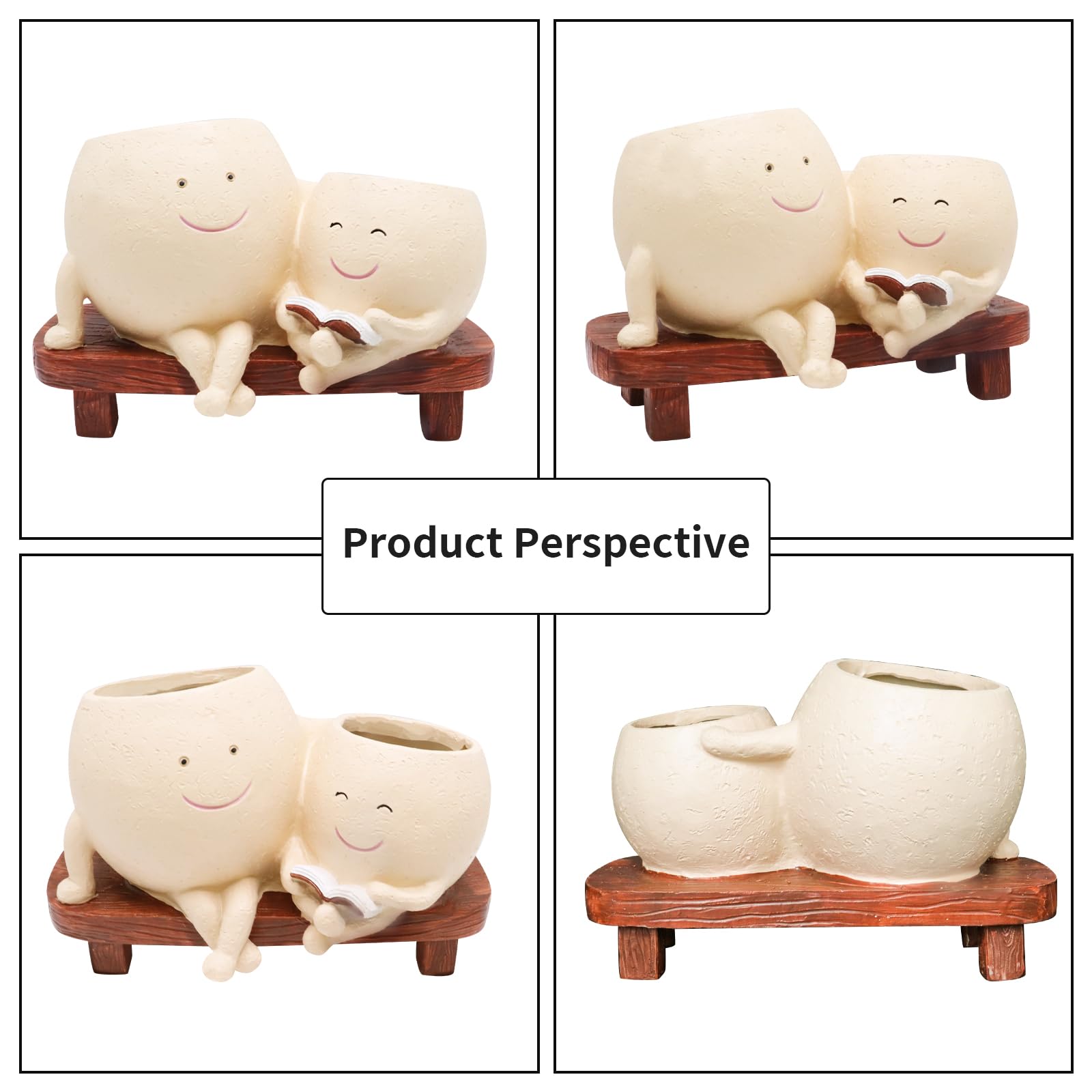 LAUGOKOBE Indoor-Outdoor Planter perfect for small herbs and cacti.