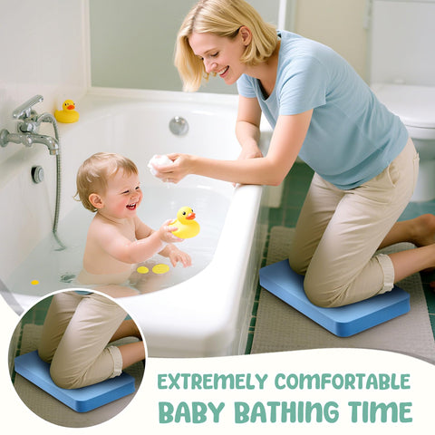 LAUJIA non-slip bath kneeler remains stable on wet surfaces