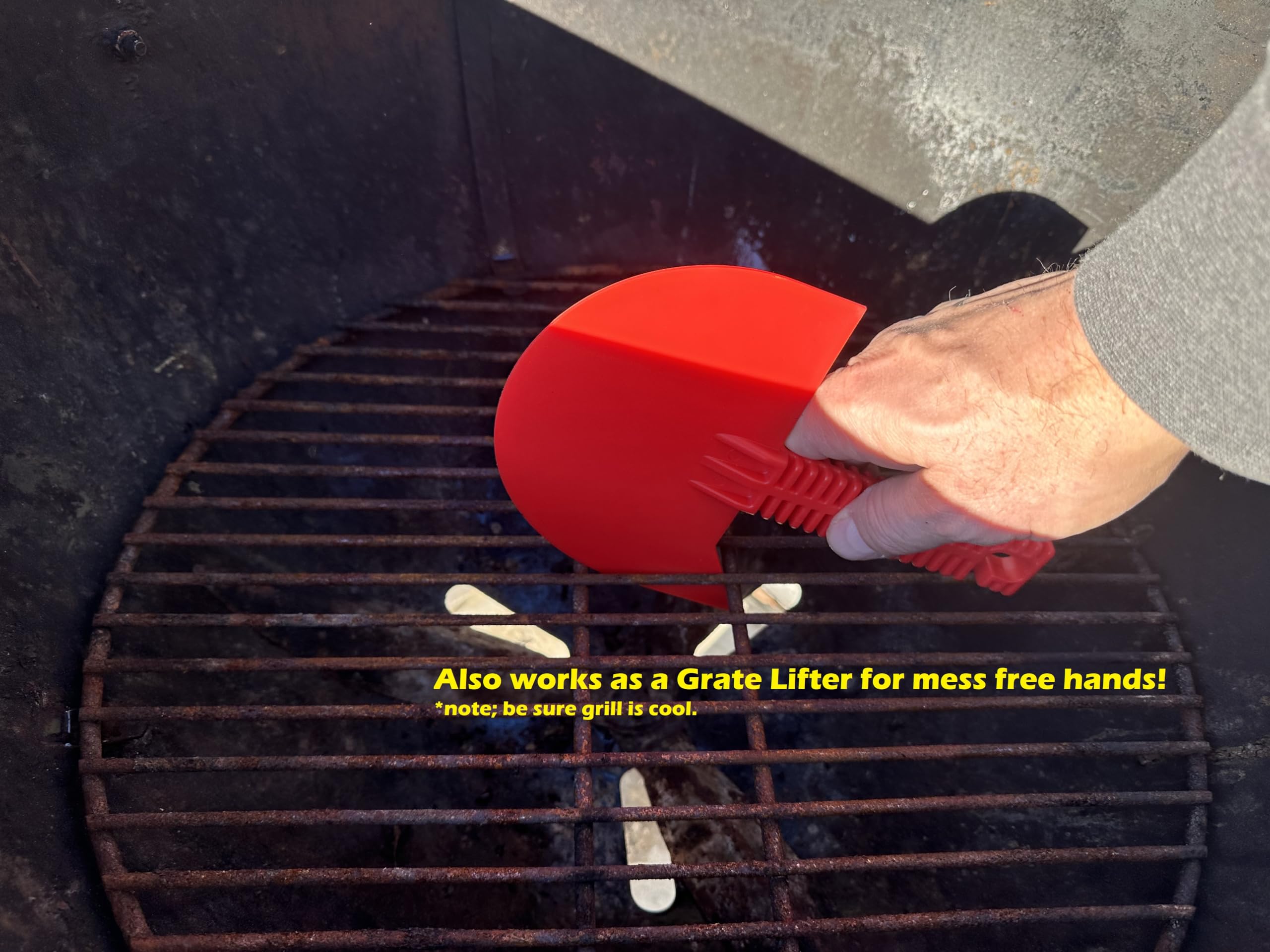 LavaLock Smok-n-Scrape doubles as a grate lifter and storage hook.