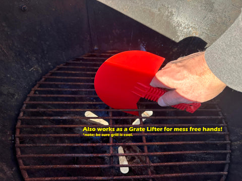 LavaLock Smok-n-Scrape doubles as a grate lifter and storage hook.