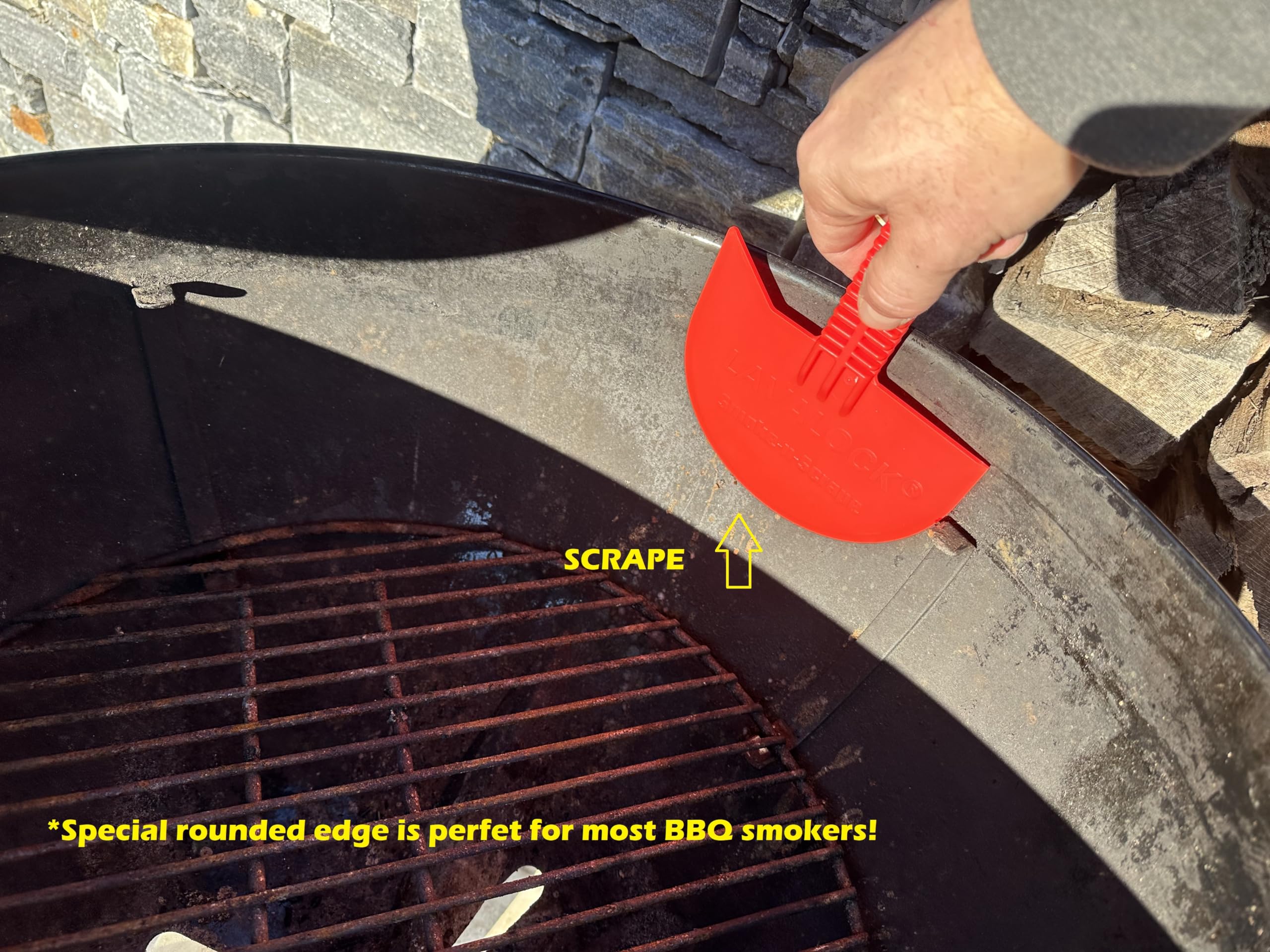 LavaLock Smok-n-Scrape designed for Weber Smokey Mountain use.