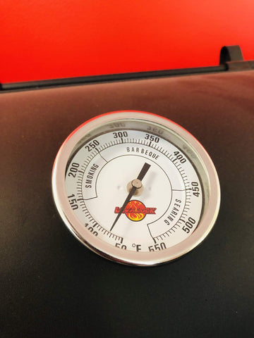 LavaLock 2.5in stem thermometer with 1/2 in NPT thread for easy fit