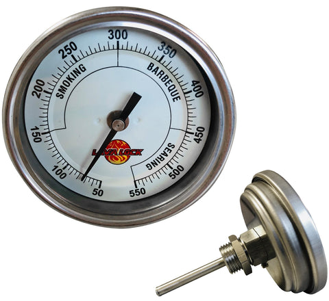 LavaLock 3in dial thermometer for precise grill temperature readings