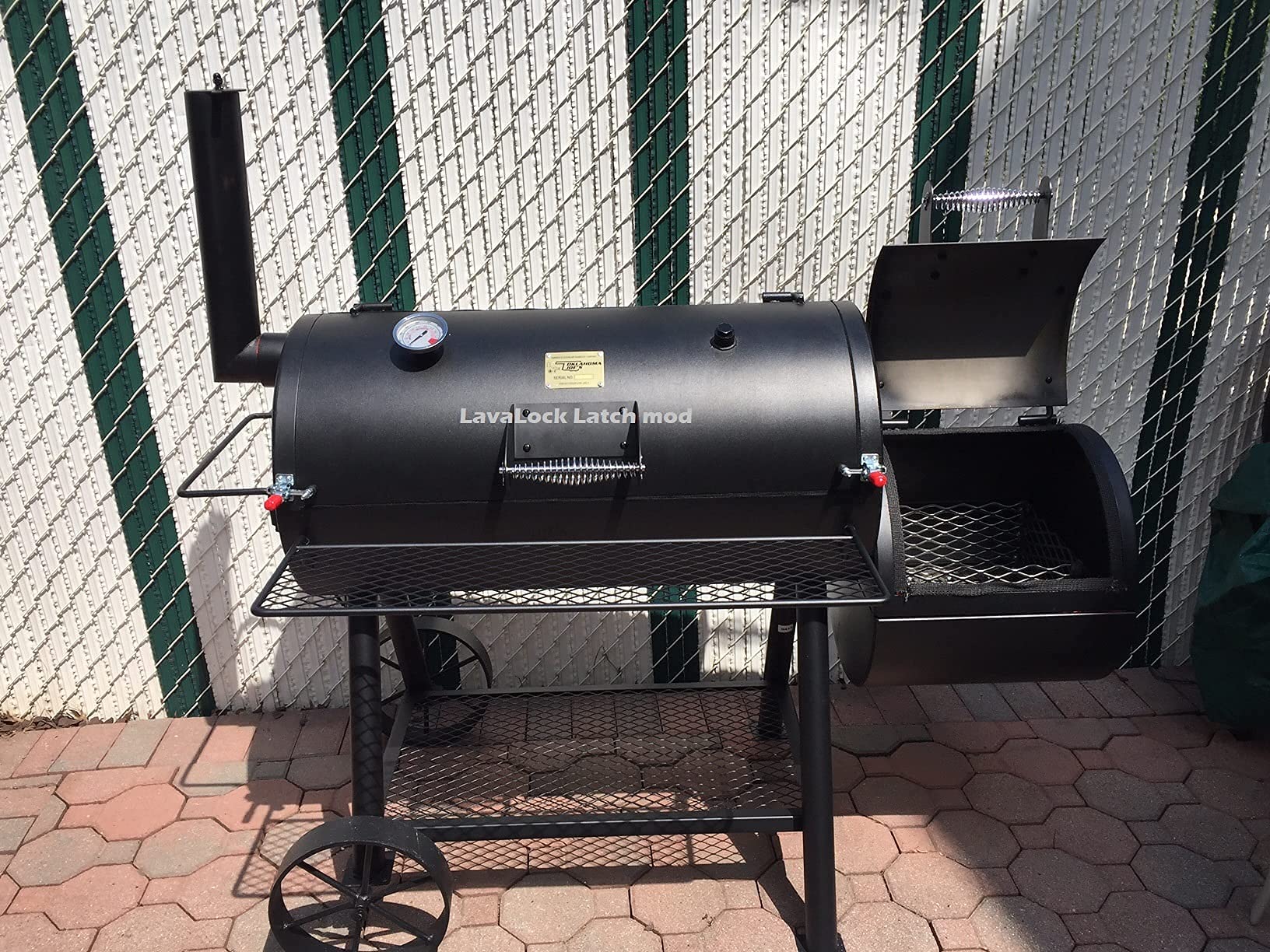  mounting hardware included for quick installation on a smoker