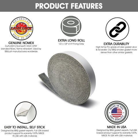 LavaLock complete gasket kit installation shown for easy seal on Big Green Egg.
