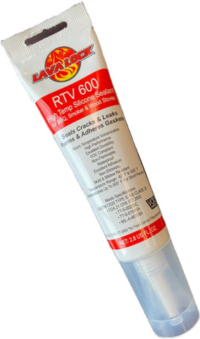 LavaLock RTV 600 F silicone adhesive forms reliable grill gaskets.