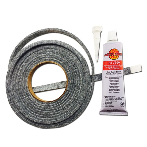 LavaLock RTV 600F adhesive tube enables durable high temp joints on grills.