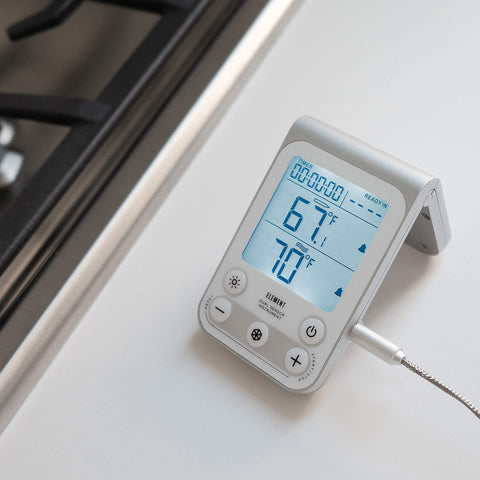 Lavatools OVT02 Element high-low alarms alert when temperatures are reached.