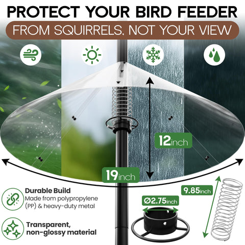 LAVDI weatherproof baffle resists rain and sun for longevity.