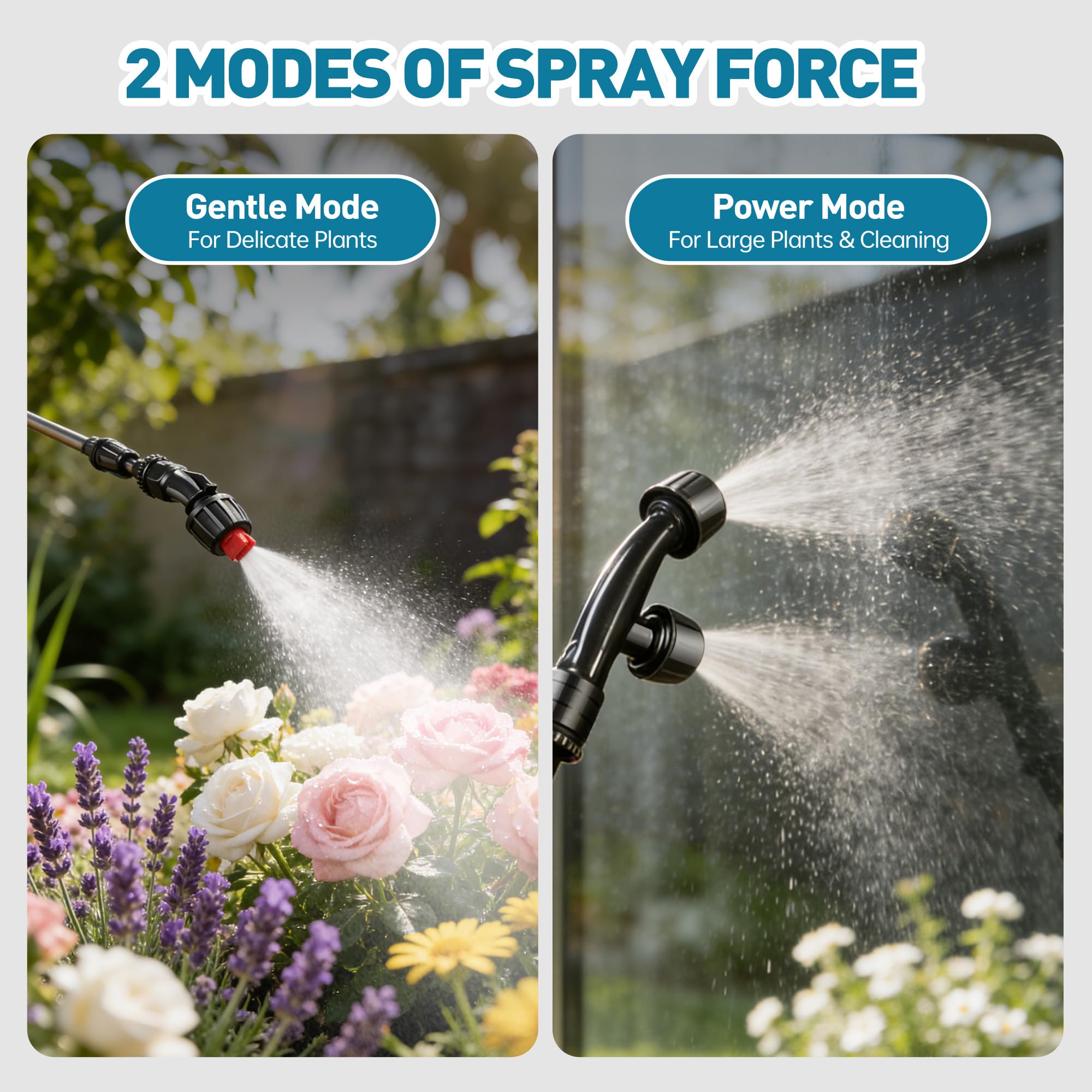 Lavendex sprayer battery indicator helps plan spraying sessions.