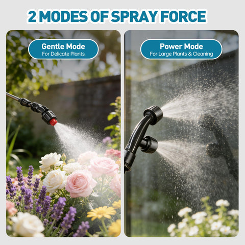 Lavendex sprayer battery indicator helps plan spraying sessions.