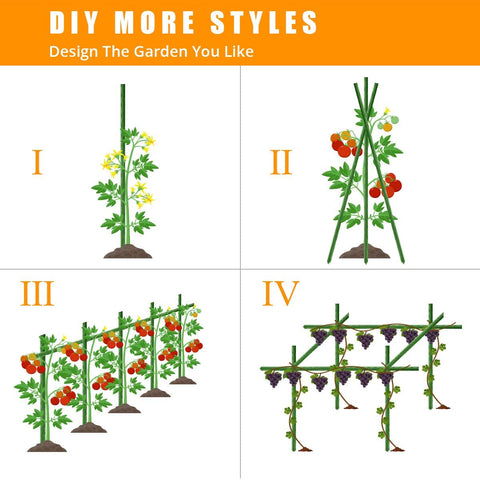 LAVEVE easy-installation steel stakes reduce effort during planting