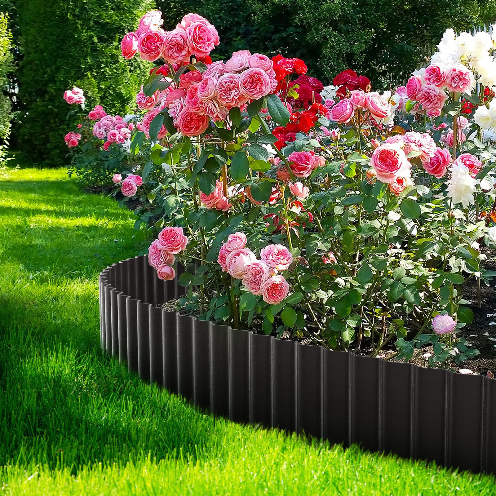 LAVEVE edging pairs with pavers for durable, clean edging lines.