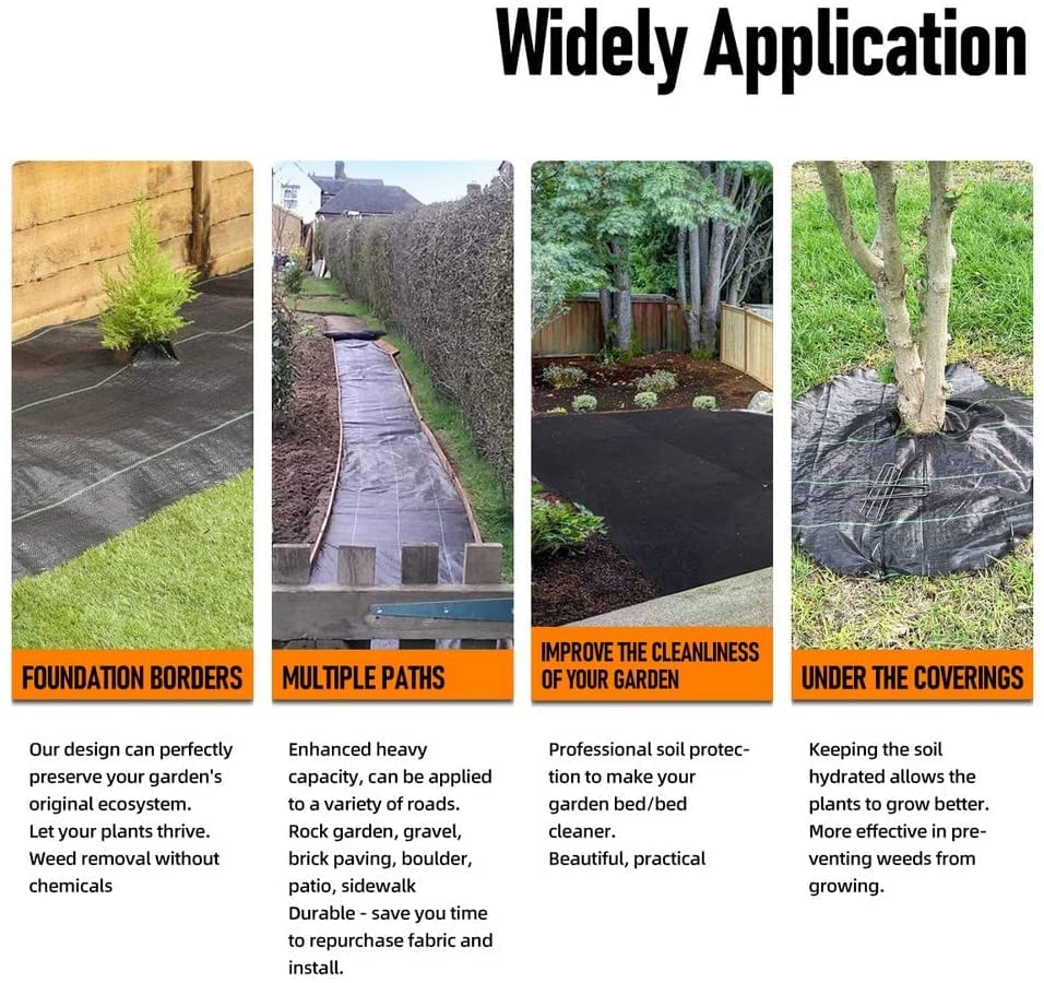 LAVEVE barrier for lawn coverage reduces weed intrusions while preserving soil moisture.