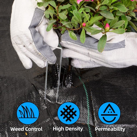 LAVEVE weed control mat UV‑resistant for long lasting garden protection