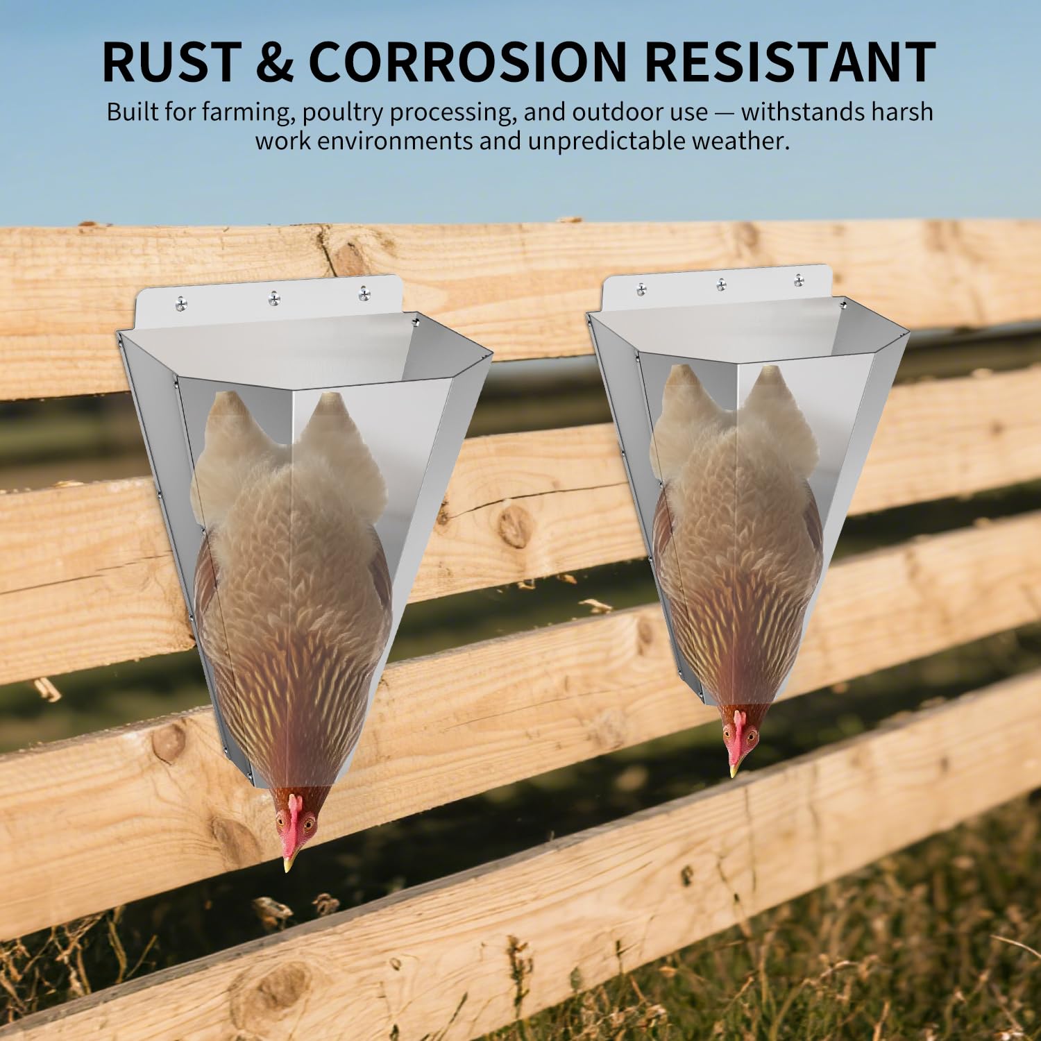 LavviTech up-to-18-lb capacity suitable for chickens, ducks, and turkeys.