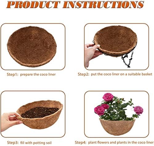 Demo of LAVZAN coir liner fitting snugly in basket.