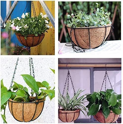 LAVZAN eco-friendly coco liner on balcony planter.