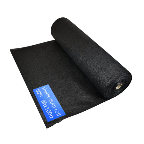 Lawcephun shade cloth roll 8x100 black provides garden shading and UV protection.