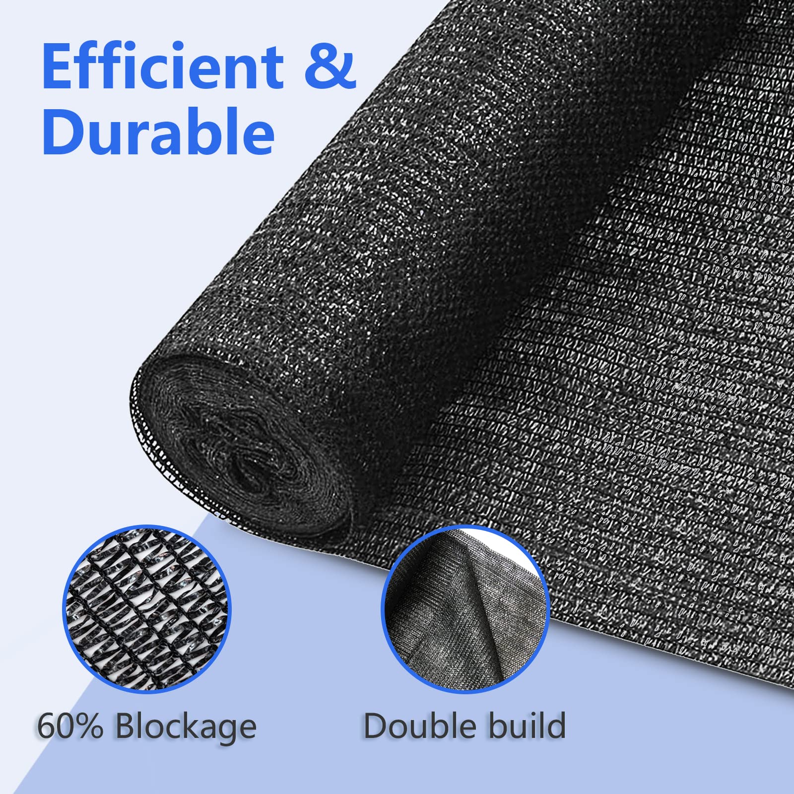 Lawcephun shade cloth compact roll for easy storage and fast fence mounting.