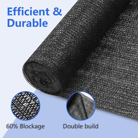 Lawcephun shade cloth compact roll for easy storage and fast fence mounting.