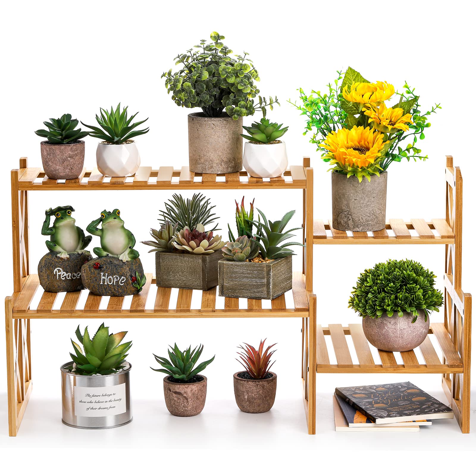 Lawei stand with anti-slip pads protecting surfaces and stabilizing pots.