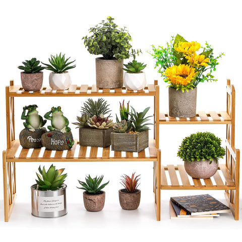 Lawei stand with anti-slip pads protecting surfaces and stabilizing pots.