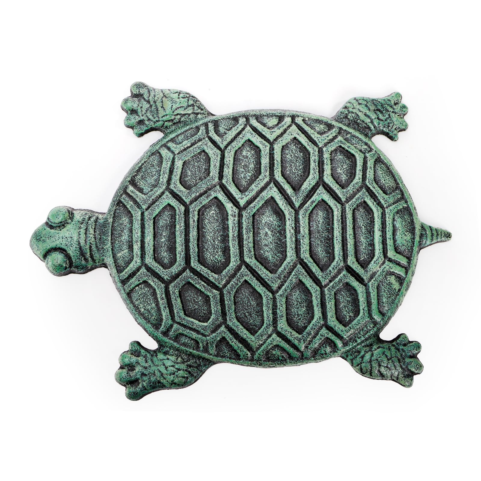 Lawei turtle stepping stone on garden path offers slip-resistant footing for wet conditions