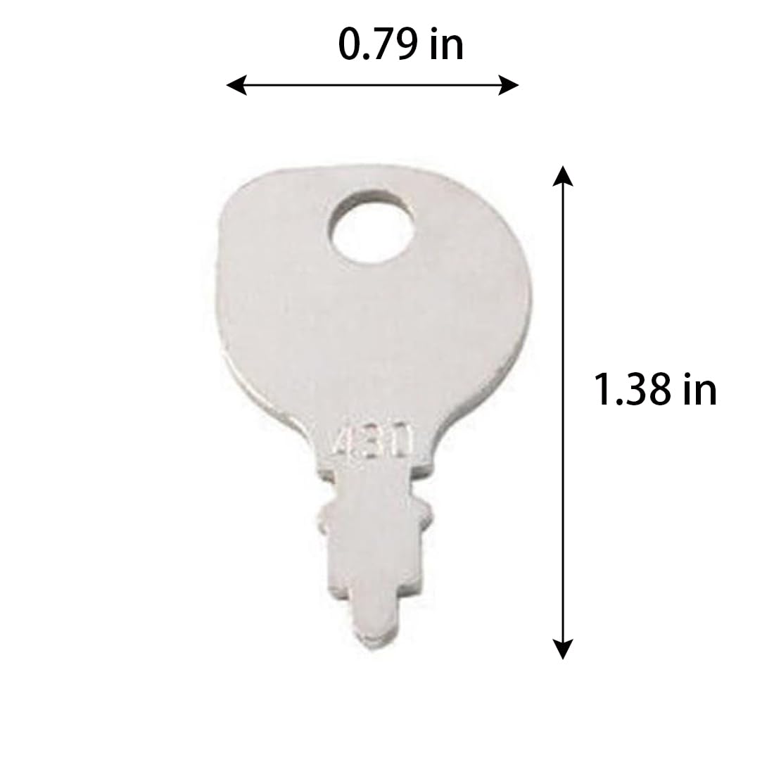 Close-up of lawn mower ignition keys showing rugged metal construction for outdoor durability.