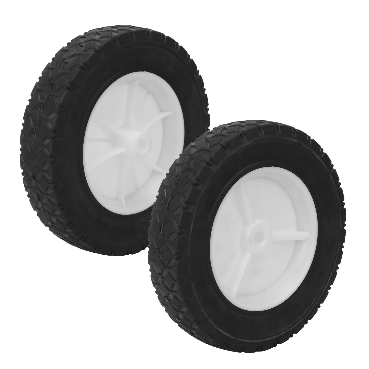 IHDYPPEW 8-inch wheel improves push mower handling on bumpy lawns.