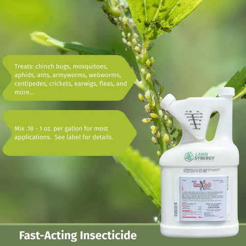 Lawn Synergy CrossCheck Plus ornamentals spray protects landscape plants.