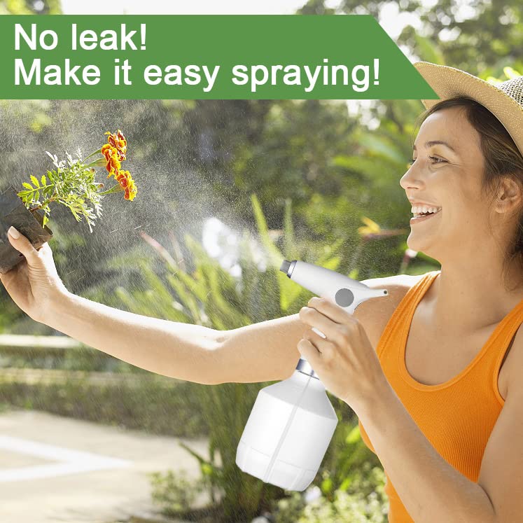 LAWNFUL electric spray bottle wrist friendly design reduces hand strain during watering.