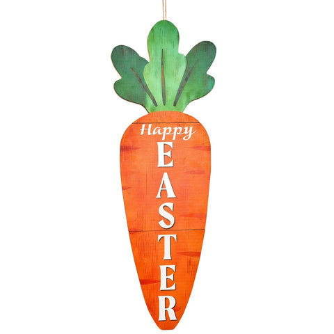 LawnIdyll spring decor carrot sign, increases seasonal charm indoors.