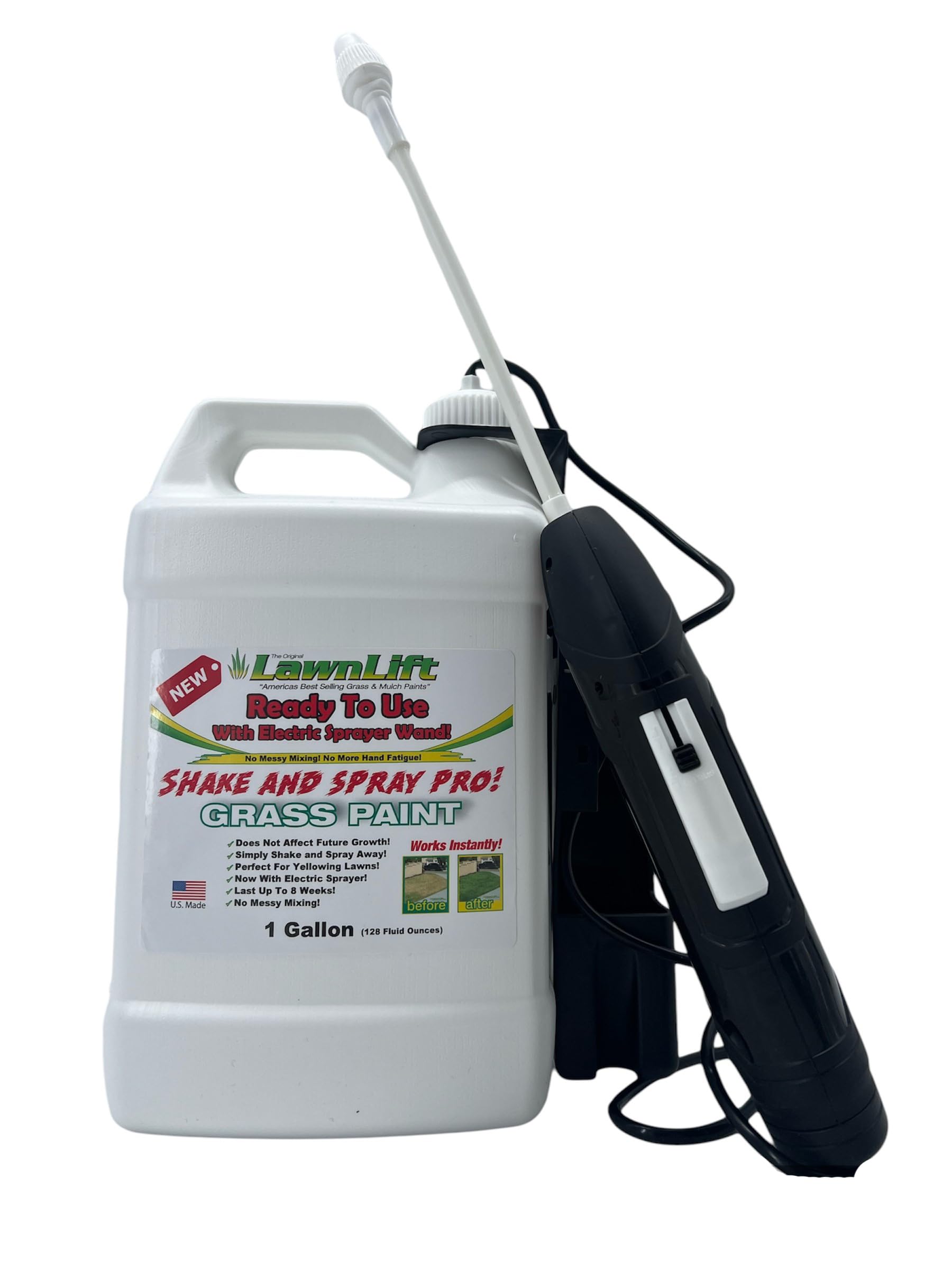 LawnLift electric sprayer wand delivers even, mess-free application