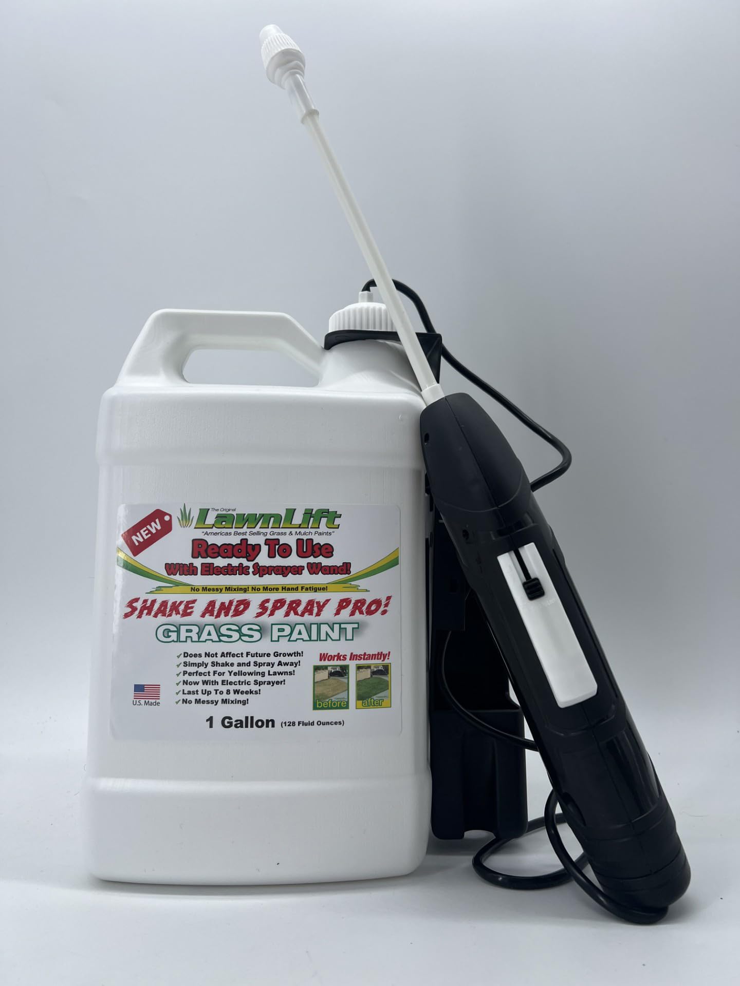 LawnLift packaging shows clear usage steps for easy setup