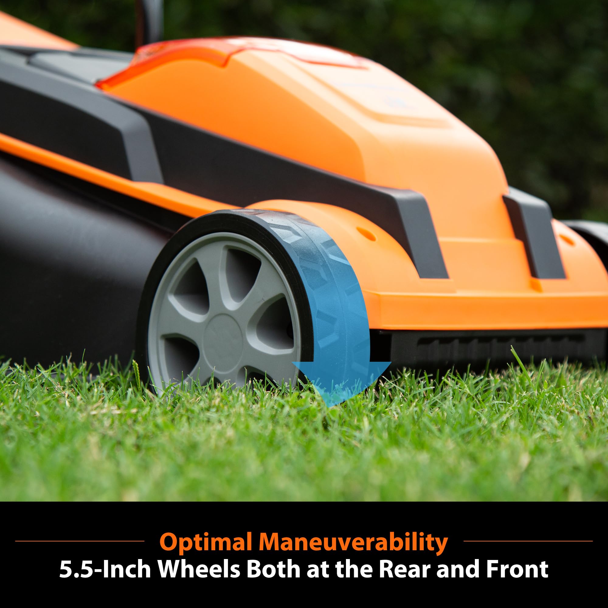 LawnMaster 24V Max 4.0Ah battery pack ready for cordless use