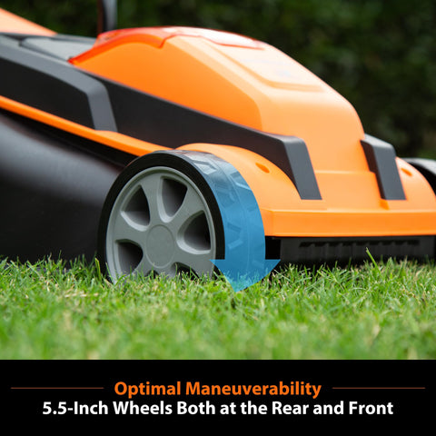 LawnMaster 24V Max 4.0Ah battery pack ready for cordless use