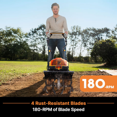 LawnMaster brushless motor delivering quiet power for garden work